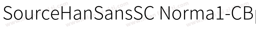 SourceHanSansSC Norma1-CBpC-EUC-H字体转换